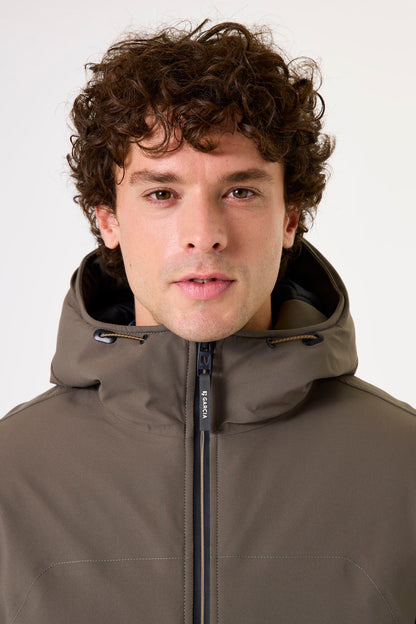 Garcia Jeans Chaqueta Lisa Con Capucha Dark Vetiver