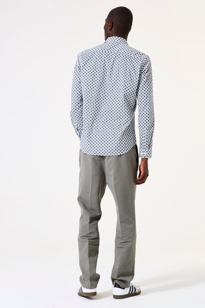 Garcia Jeans Camisa Estampada Off White