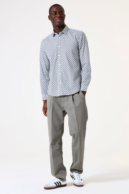 Garcia Jeans Camisa Estampada Off White