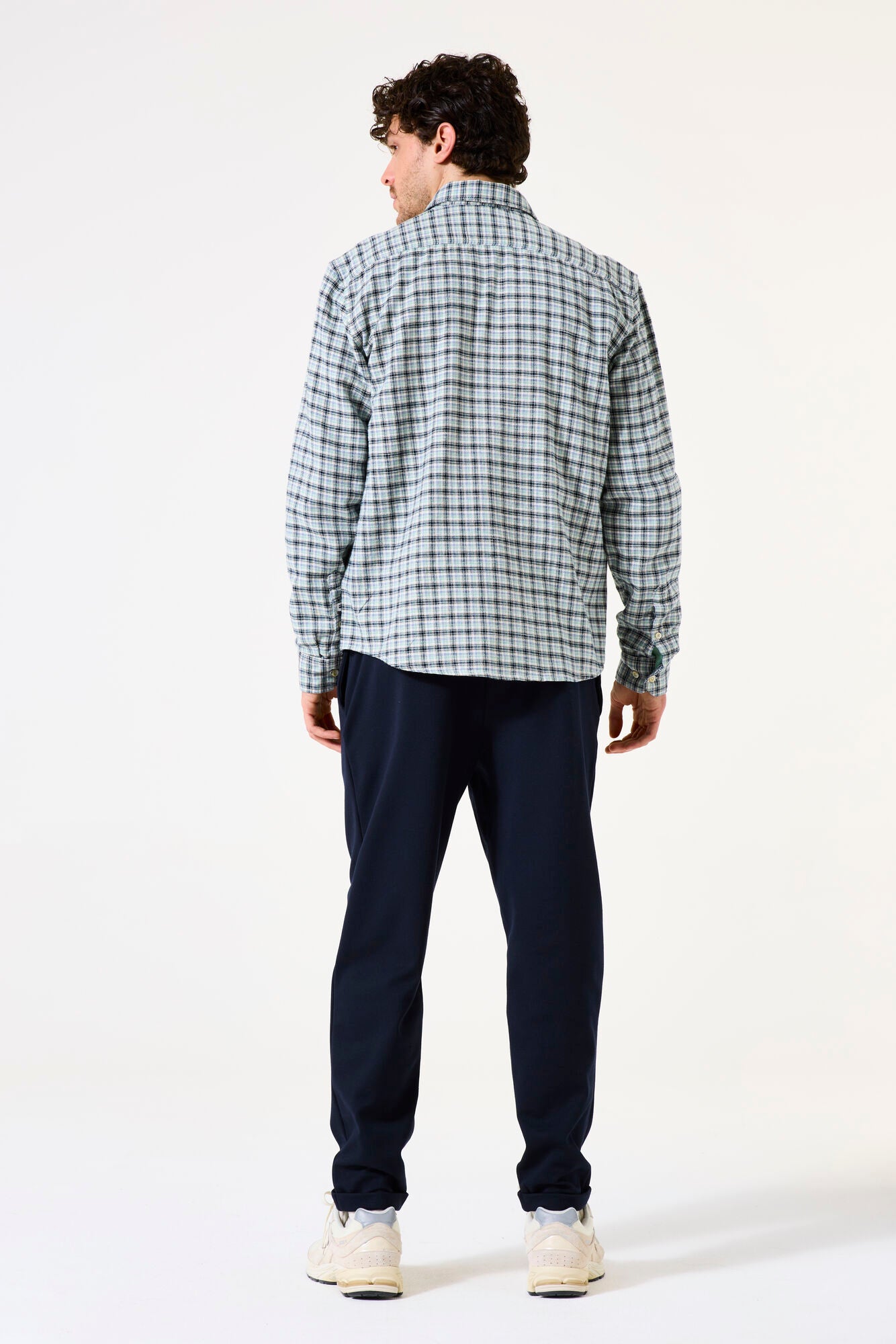 Garcia Jeans Camisa a Cuadros Off White