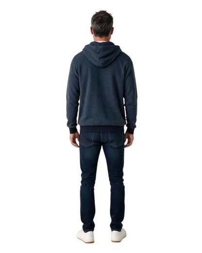Indicode Jeans Sudadera con cremallera InSting Navy
