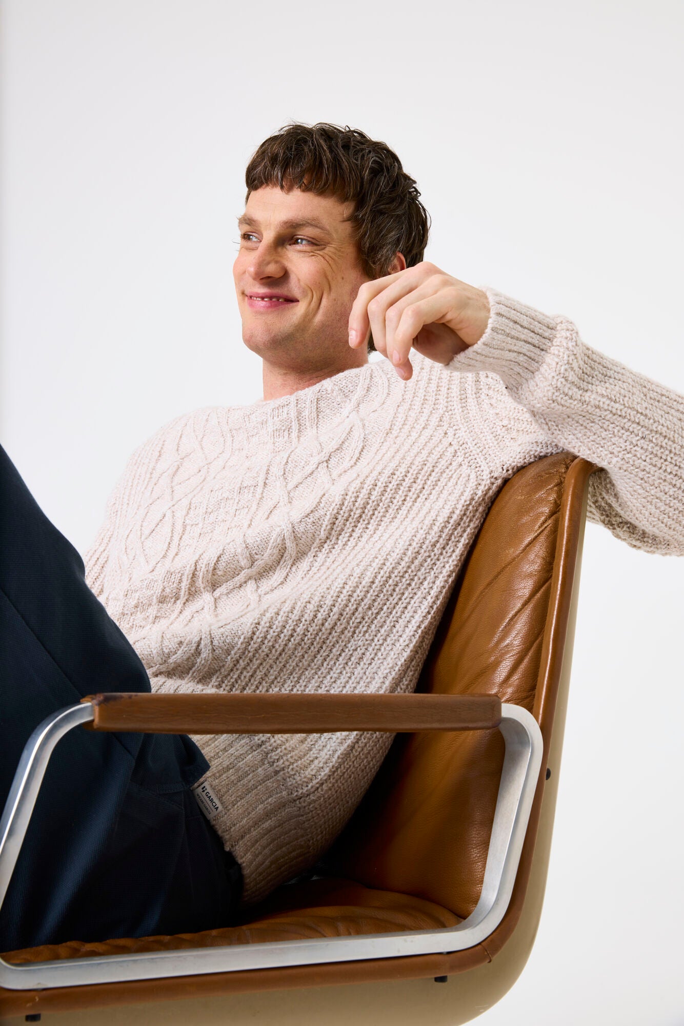 Garcia Jeans Pullover Cuello Redondo Moonbeam