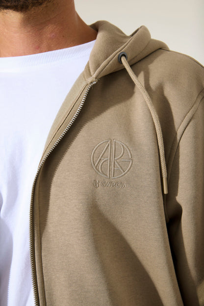 Garcia Jeans Sudadera con Capucha y Cremallera Covert Green