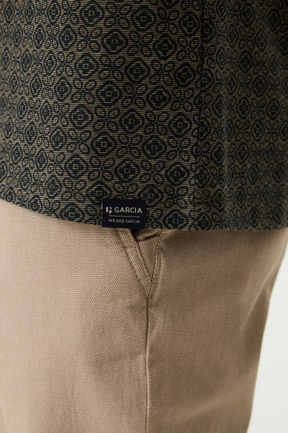 Garcia Jeans Camiseta Cuello Redondo Covert Green