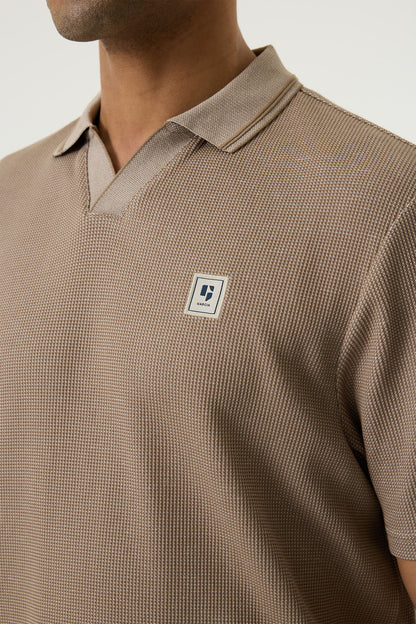 Garcia Jeans Polo Sin Botones Sand