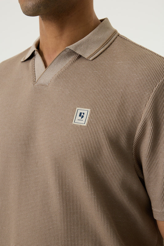 Garcia Jeans Polo Sin Botones Sand