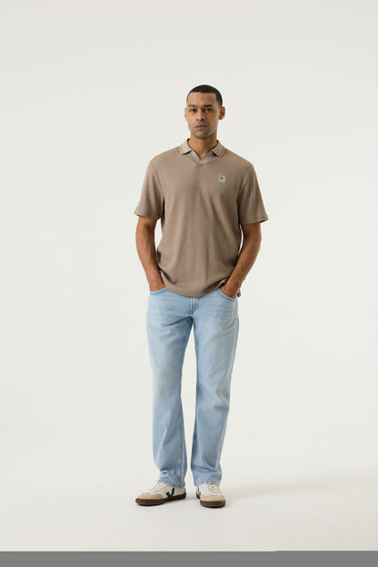 Garcia Jeans Polo Sin Botones Sand