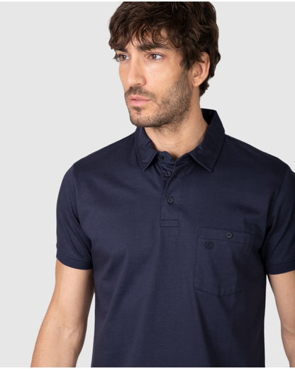 MSN Polo Manga Corta Slim Regular Massana Marino