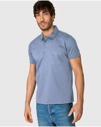 MSN Polo Manga Corta Slim Regular Massana Azul