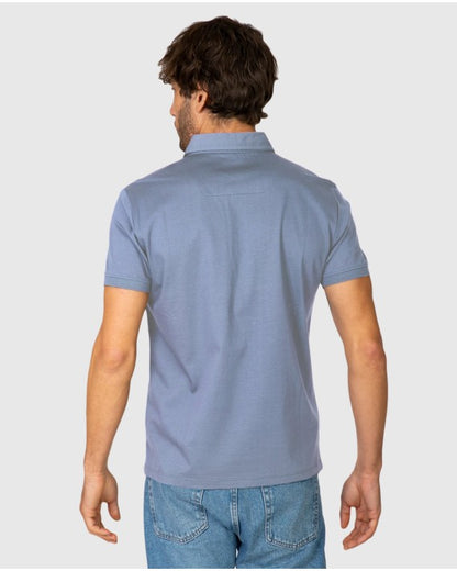 MSN Polo Manga Corta Slim Regular Massana Azul