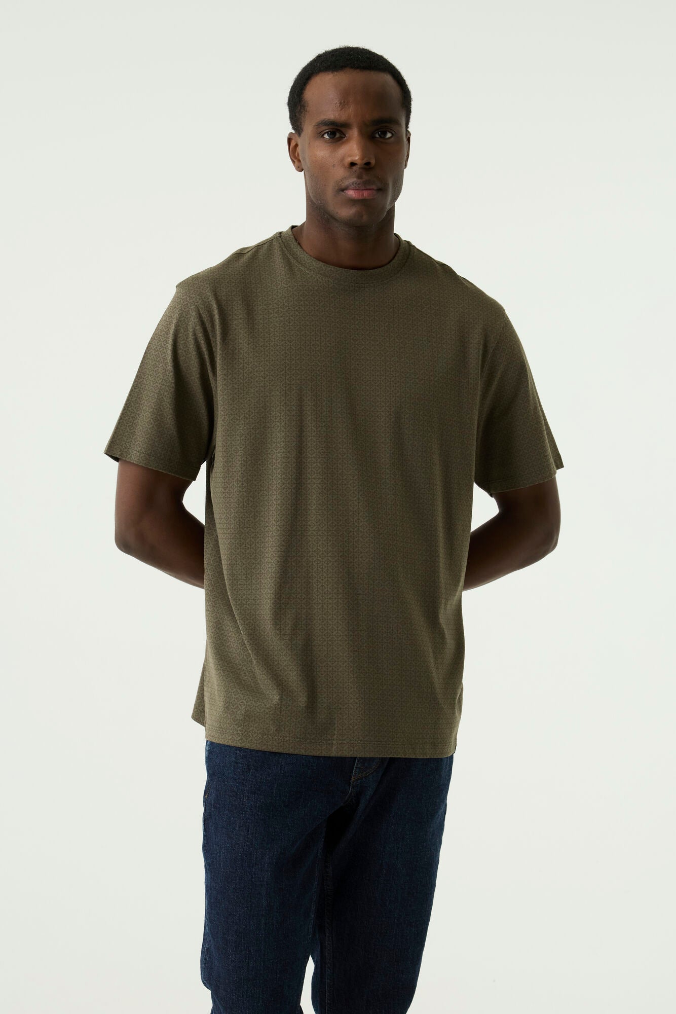 Garcia Jeans Camiseta Cuello Redondo Olive
