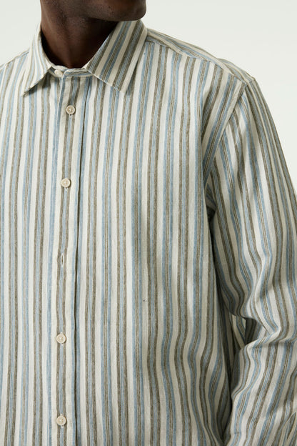 Garcia Jeans Camisa Rayas Stripe Blue