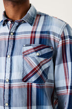 Load image into Gallery viewer, Garcia Jeans Camisa de Cuadros Indigo
