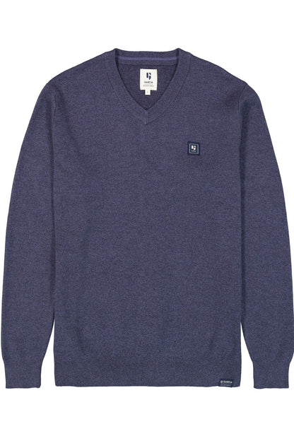 Garcia Jeans Pullover Cuello En V Deep Ink