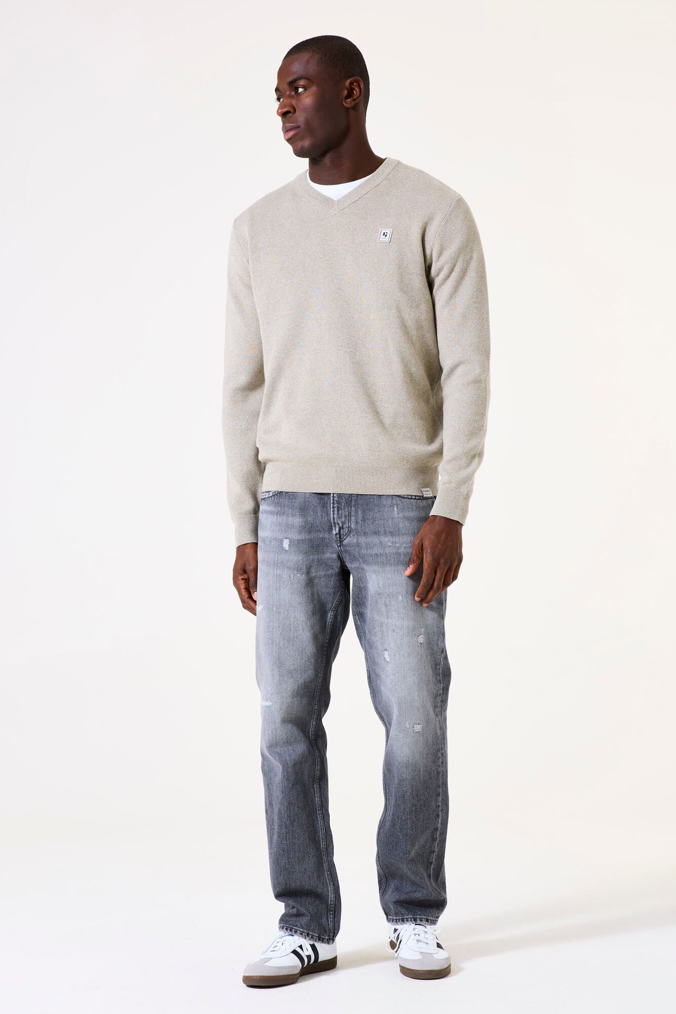 Garcia Jeans Pullover Cuello En V Vetiver