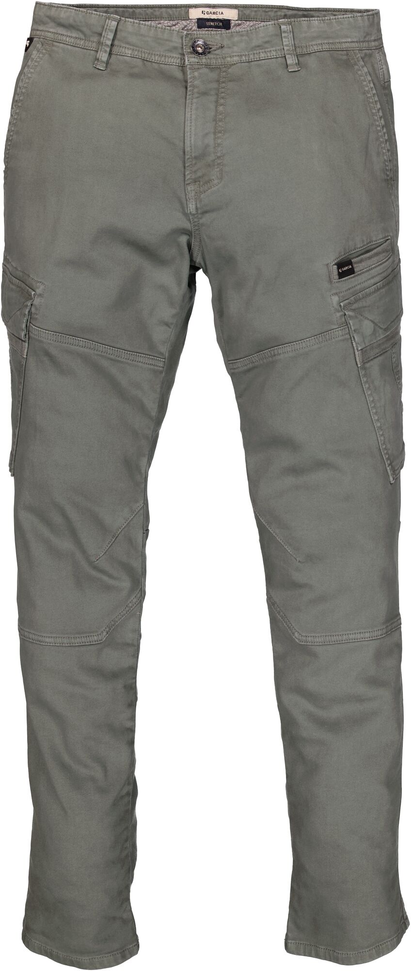 Garcia Jeans Pantalon Cargo Elastico Sage Green