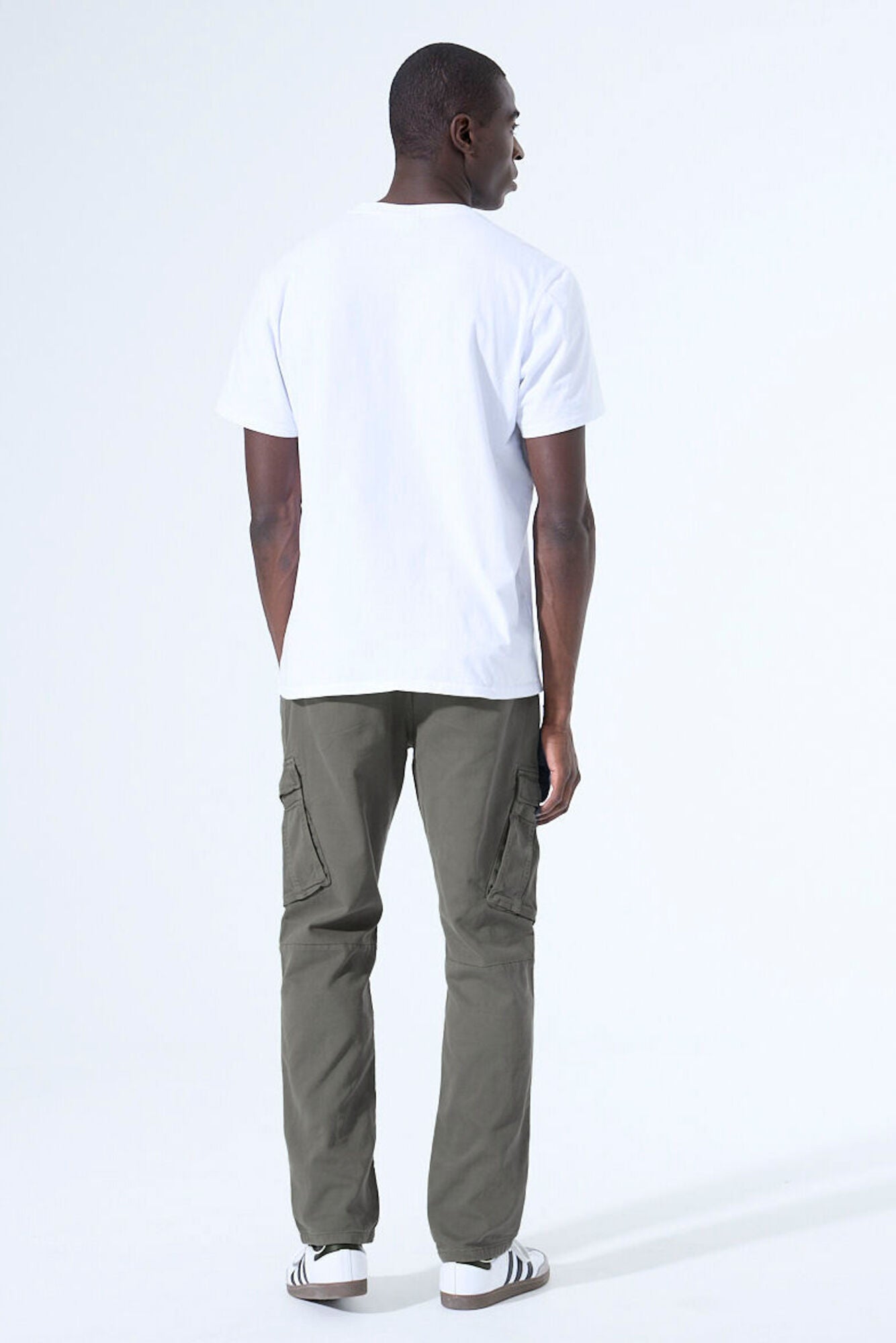 Garcia Jeans Pantalon Cargo Elastico Sage Green