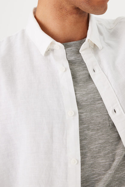 Garcia Jeans Camisa de Lino White