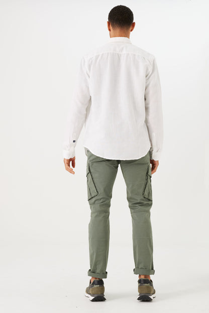 Garcia Jeans Camisa de Lino White