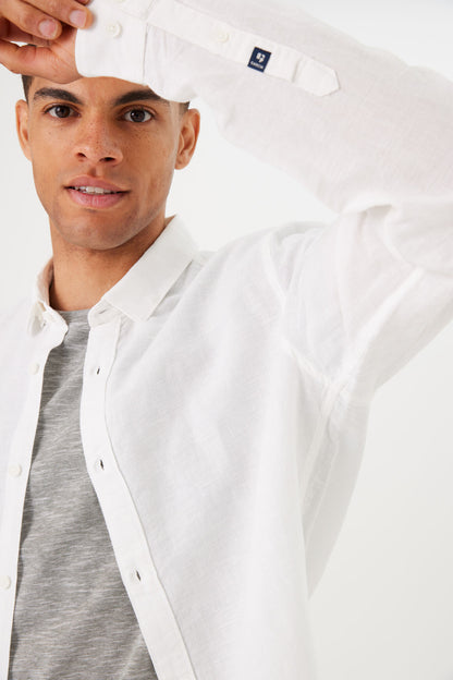 Garcia Jeans Camisa de Lino White