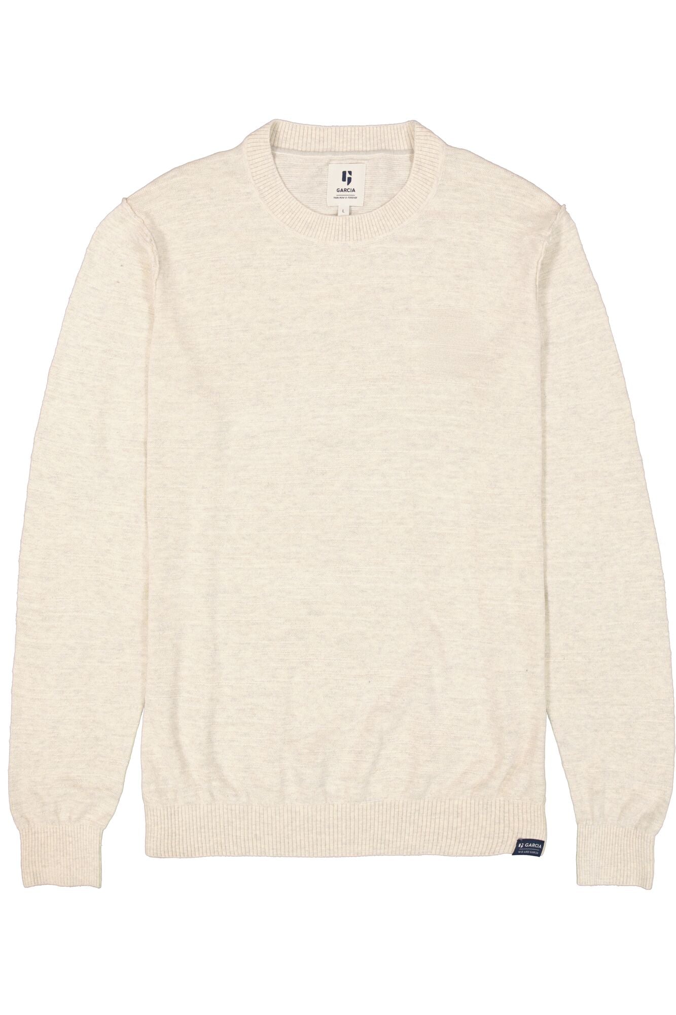 Garcia Jeans Pullover Cuello Redondo White Melee